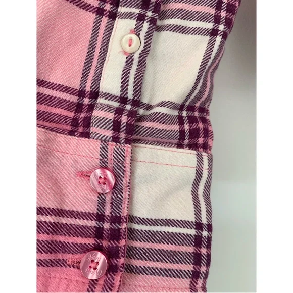 ❌SOLD ❌💕VANS Pink Plaid Flannel ✨ - Picture 8 of 9